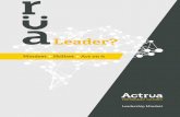 Leader? - Actrua .VUCA world? A VUCA world is volatile, uncertain, complex and ambiguous. ... The