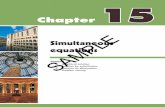 Simultaneous equations SAMPLE · ... then x+y =4+3=7, and 2x+3y = 2(4)+3(3) = 17. ... 7x+3y = ¡5 f ½ 3x¡4y = ¡2 2x+3y = ¡10 ... 4x+3y = ¡11 ¡4x¡2y =6 e ½ 2x¡5y =14 4x+5y
