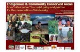 Indigenous & Community Conserved Areas - IUCNcmsdata.iucn.org/downloads/icca_presentation_poble_intro.pdf · Indigenous & Community Conserved Areas ... Sri Lanka. sustainably-managed