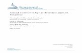 Armed Conflict in Syria: Overview and U.S. …/67531/metadc743364/... · 2018-04-28 · Summary The expanding ... the conflict has driven more than four million Syrians into neighboring