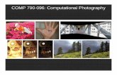 COMP 790-096: Computational Photographylazebnik/research/fall08/lec01_intro.pdf · What is Computational Photography? • Definition 1: the use of photographic imagery to create graphics