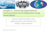 Chapter 5 - Enhancing Organizational …community.mis.temple.edu/mis2101sec4sp2015/files/2015/01/...Chapter 5 - Enhancing Organizational Communication and Collaboration Using Social