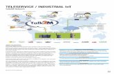 TeleserVICe / INDUsTrIAl IoT - Gogatec · EWON Devices can be tethered fast and easy with 3G or WAN/DSL/WLAN to ... • Instant access to data and KPI: ... TeleserVICe / INDUsTrIAl
