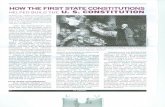  · how the first state constitutions helped build the u, s, constitution during the american revolution, the former english colonies each adopted their own constitutions.