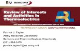Review of Interests and Activities in Thermoelectrics · MBITR (8) BB 521 . 6.4 lbs/5.33 ... Max Approach Load = 170 lbs. ... Review of Interests and Activities in Thermoelectric