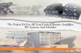 The Perfect Fit For All YourTactical Booster Amplifier, … · The Perfect Fit For All YourTactical Booster Amplifier, RF Systems And Modules. Wideband Networking Amplifiers 20 Watts