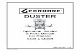 DUSTER - Gearmore · INTRODUCTION We welcome you as an owner of a Gearmore duster. Please read the following instructions and refer to them when required. …