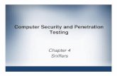 Computer Security and Penetration Testingcs.armstrong.edu/rasheed/ITEC4300/Slides9.pdf · – By using the NIC’s built-in ability to examine packets ... Wireshark (Ethereal) ...