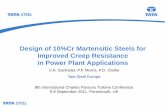 Design of 10%Cr Martensitic Steels for Improved … 1300 Sachadel.pdf · 3 Development of long-term creep resistant steel for power plants of new generation Criteria: 100,000 h average