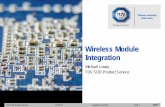 Wireless Module Integration - TUV SUD .A brief overview of Wireless Module integration and what to