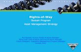 Sustain Program Asset Management Strategy - …. Rights of Way... · Sustain Program Asset Management Strategy ... ensure that vegetation growth does not impede access to towers and