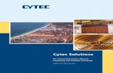 Cytec Solutions · in Electrowinning Solutions ... New Flocculants for Improved Processing of High Silica ... • Copper cathode blank • Current density ...