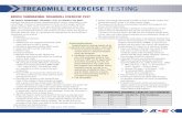 TREADMILL EXERCISE TESTING - American Council … · 2018-06-08 · common test used to assess cardiorespiratory fitness, especially in clini- ... (≤1.7 mph). He or she should avoid