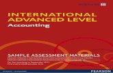 INTERNATIONAL ADVANCED LEVEL - Pearson … · Pearson Edexcel International Advanced Level in Accounting ... (acid test) ratio. (3) ... of accounts but does maintain a bank account