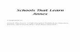 Schools That Learn Annex - tigweb.org · Schools That Learn Annex ... — Peter Senge, The Fifth Discipline ... team learning, shared vision, systems thinking—provided the warp