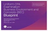Exam Blueprint - BEC Section Only - aicpa.org · FAR7 Area I — Conceptual Framework, ... of 2002 Section introduction ... BEC section considerations related to the skill levels