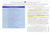 CRUSADER CHRONICLE - St. John's Wauwatosa · CRUSADER CHRONICLE Volume 28, ... Lutheran Boy Pioneers ... 6th Grade Humorous Declamation – Clara Kammholz,