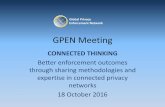 CONNECTED THINKING - International Privacy … · GPEN Meeting CONNECTED THINKING Better enforcement outcomes through sharing methodologies and expertise in connected privacy networks