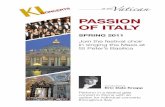 PASSION OF ITALY - Home - KIconcerts 2011.pdf · PASSION OF ITALY SPRING 2011 ... In 2001 Mr. Knapp’s Carnegie Hall debut met with critical acclaim. ... Gala concert at Santa Maria
