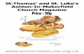 St. Thomas and St. Luke’s Church Magazine February 2016 · share our thoughts and conversation. ... We distribute them to Holly House (Wigan's women's aid) ... St. Thomas and St.
