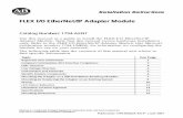 FLEX I/O EtherNet/IP Adapter Module Installation … · 2 FLEX I/O EtherNet/IP Adapter Module Publication 1794-IN082A-EN-P - June 2001 Important User Information Because of the variety