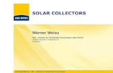 SOLAR COLLECTORS - Stellenbosch .Werner Weiss AEE - Institute for Sustainable Technologies (AEE INTEC)