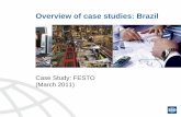 Overview of case studies: Brazil - ISO · Overview of case studies: Brazil Case Study: FESTO ... M.Sc student at the Metrology, ... The local subsidiary participated in the “Made