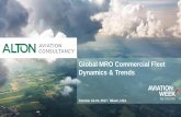 Global MRO Commercial Fleet Dynamics & Trends · Global MRO Commercial Fleet ... Boeing, Airbus, CAPA, Alton analysis 10 ... Limited market demand for the very large aircraft (VLA)