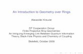 An Introduction to Geometry over Rings - TU Wien · An Introduction to Geometry over Rings Alexander Kreuzer ZiF Cooperation Group ... Between 1916 and 1949 J. Hjelmslev discussed