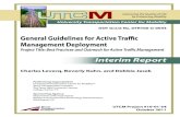 General Guidelines for Active Traffic Management Deployment · General Guidelines for Active Traffic Management Deployment. ... Guidelines for Active Traffic Management ... operation