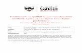 Evaluation of spatial audio reproduction methods (part …usir.salford.ac.uk/41952/1/Francombe2017.pdf · PAPERS EVALUATION OF SPATIAL AUDIO REPRODUCTION METHODS (PART 2) coefficients