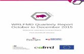 WRLFMD Quarterly Report October-December 2014 FMD... · WRLFMD Quarterly Report ... 2. Summary of samples ... September and November 2015. Genotyping revealed all to belong to the