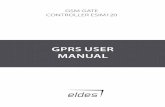 GPRS USeR ManUal - induo.com · ESIM120 GPRS USER MANUAL 3 ... Since July 2010 software supporting GRPS connection is installed in automatic gate ... (use default GPRS parameters).