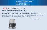 PROFESSIONAL NUTRITION BLENDER - ALDI US · Do not operate the blender with a damaged power cord or plug or after the appliance malfunctions or is dropped or damaged in any manner.