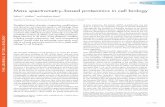 Mass spectrometry–based proteomics in cell biologyfaculty.fiu.edu/~noriegaf/refereces Proteomics web page/review... · two-dimensional gel electrophoresis. ... proteomics as it