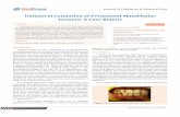 Unilateral Connation of Permanent Mandibular Incisors…medcraveonline.com/JPNC/JPNC-01-00034.pdf · 2018-06-02 · Unilateral Connation of Permanent Mandibular Incisors: A Case Report