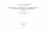 MINERAL COMMODITY SUMMARIES OF THE CZECH ... - Geology · MINERAL COMMODITY SUMMARIES OF THE CZECH REPUBLIC 2014 ... The importance of foreign capital in the mining and quarrying