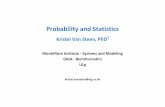 Probability and Statistics - Montefiore Institute ULgkvansteen/MATH0008-2/ac20112012/Class… · Probability and Statistics Kristel Van Steen, PhD2 Montefiore Institute - Systems