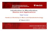 Introduction to Microfluidics: Basics and Applicationsmnm.physics.mcgill.ca/.../Protected_files/2013Microfluidics.pdf · Micro & Nanobioengineering Lab ... McGill, Nov 2005 Introduction