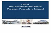 DRPT Rail Enhancement Fund: Program Procedure Manual - REF... · The Rail Enhancement Fund Program is intended to assist the following project types: REF ... further detail throughout