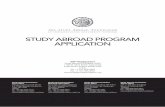 STUDY ABROAD PROGRAM APPLICATION · 2008-02-26 · STUDY ABROAD PROGRAM APPLICATION SAF Headquarters Study Abroad Foundation ... Tel: +82-(0)2-735-2300 Fax: +82-(0)2-735-2303 ...
