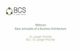 Webcast Basic principles of a Business Architecture · 1717 Literature and Links John Zachman, The Zachman Framework For Enterprise Architecture: Primer for Enterprise Engineering