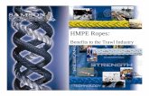 HMPE Ropes - Samson Rope Papers/TP_HMPE Rope… · HMPE-Synthetic Wire Rope ... applications that require manual handling or reduced weight. ... Major Uses of HMPE ropes Wire Rope