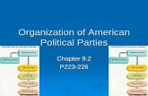 Organization of American Political Parties - …nshsscs.sharpschool.com/UserFiles/Servers/Server_327544/File... · Political Parties Chapter 9.2 P223-226. ... National Party Organization