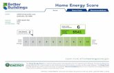 Home Energy Score Sample Report · Home Energy Score Score Home Facts Recommendations ... Yes Score with improvements Estimated annual savings 6 Your home's $541 current score 2