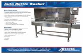 Key Features - Accutek Packaging Equipment · The automatic bottle rinser is an ideal companion and often a requirement to automatic bottle filling ... all based on a heavy duty ...