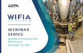 Benefits of Financing with WIFIA Loans - epa.gov · WEBINAR SERIES Benefits of Financing with WIFIA Loans December 13, 2017. WEBINAR PURPOSE The purpose of this webinar is to: •