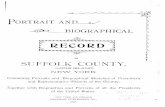 SUFFOLK COUNTY, - Long Island Genealogylongislandgenealogy.com/PortandBio.pdf · lar Treasurer of Suffolk County, was born in Smithtown Branch, ... "Lillias," of Callao, South America.