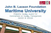 1948. Iloilo Maritime Academy - PQA · 1948. Iloilo Maritime Academy ... Career Philippines Shipmanagement Marlow Navigation Inc. ... Leonis Navigation Company, Inc.