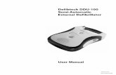 Defibtech DDU-100 Semi-Automatic External Defibrillator · 4.5 Heart Rhythm Analysis ... This button will flash when a shock is recommended ... C. “analyzing” LED (Light Emitting